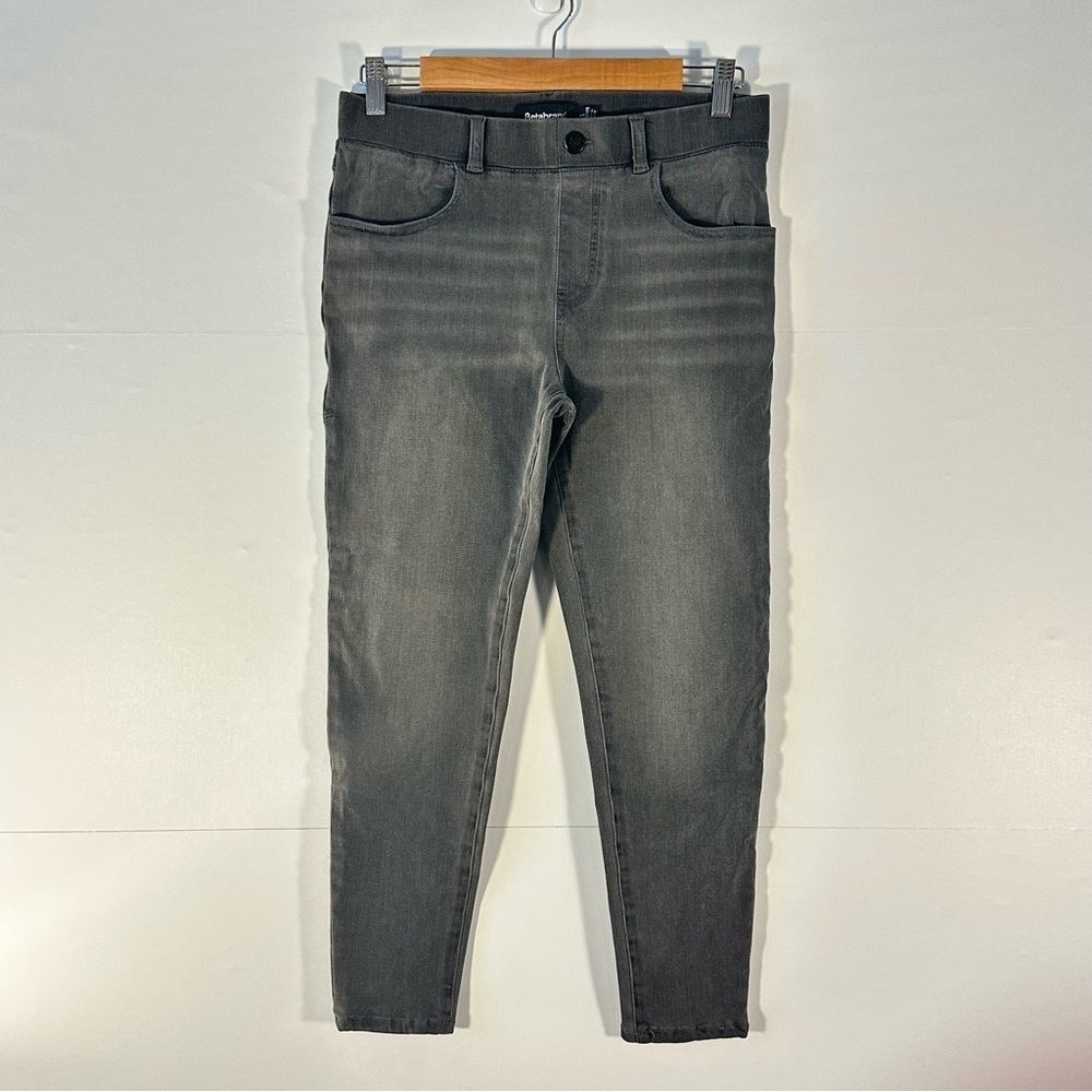 Betabrand Women's Gray Ankle Jeans